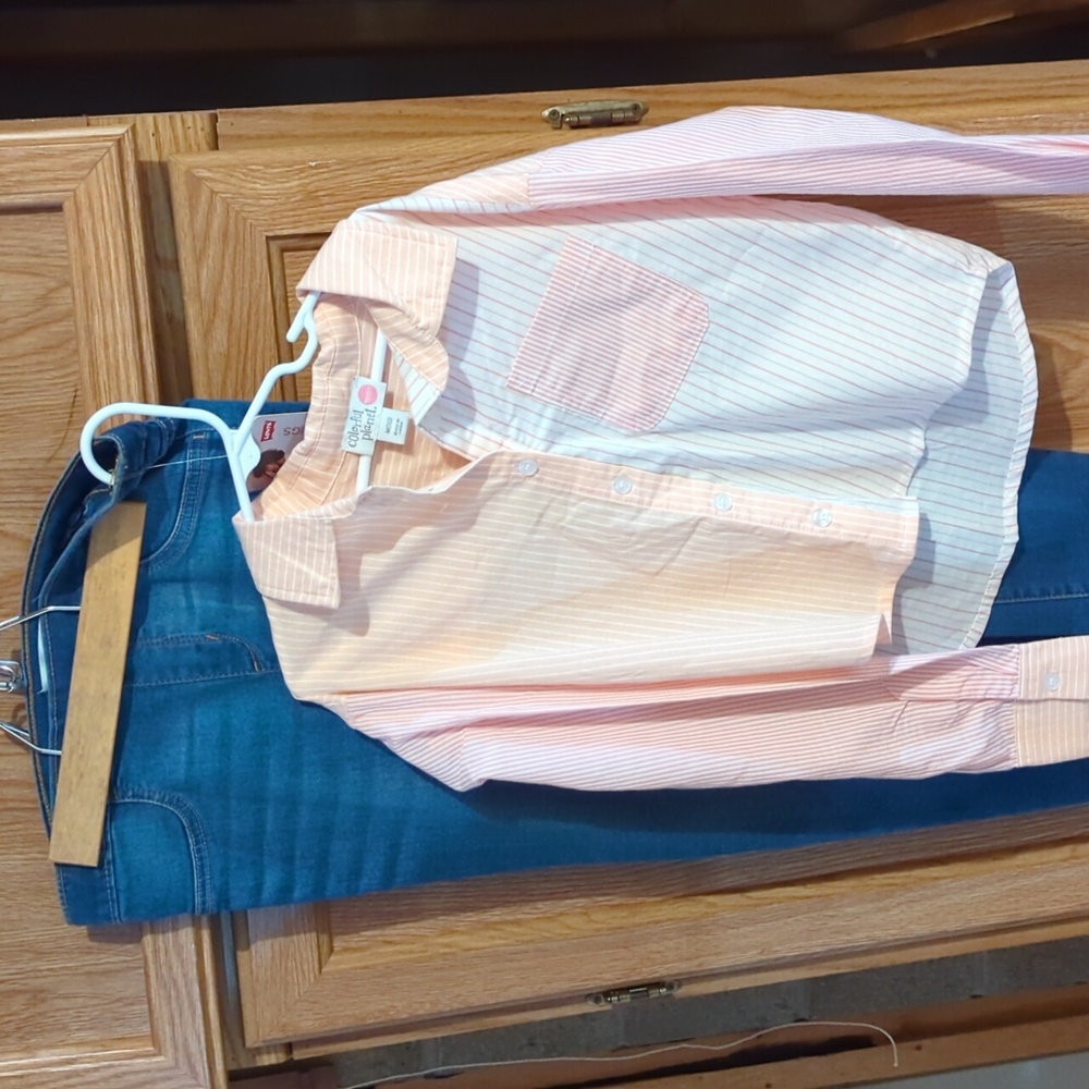 Girls Outfit Sz 10 Top And Jeans